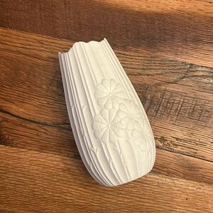 Kaiser W Germany Porcelain Vase White Bisque Floral